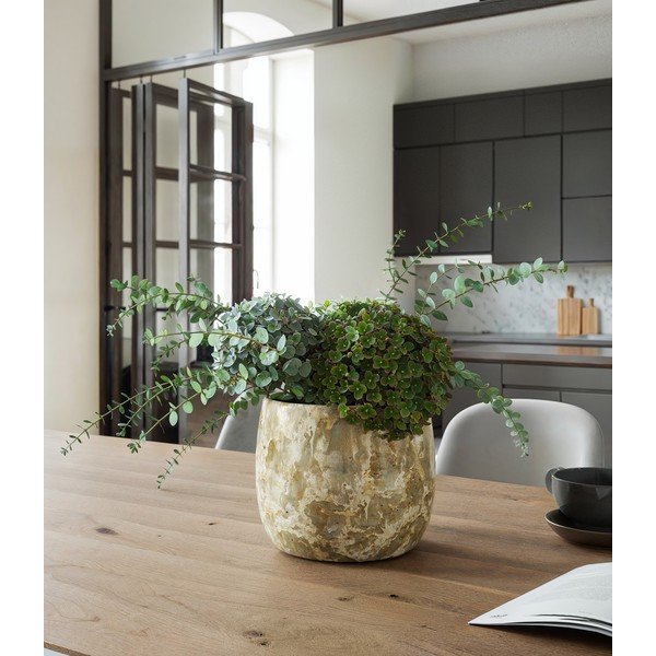 Iš keramikos rankų darbo gėlių vazono dangtelis ø 17,5 cm Calliso – Artevasi-image-1