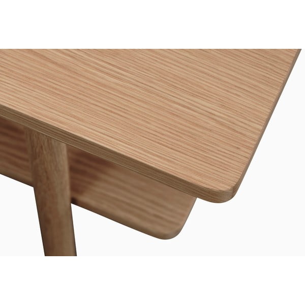 Kavos staliukas natūralios spalvos su ąžuolo dekoro stalviršiu 60x120 cm Ponza – Unique Furniture-image-4