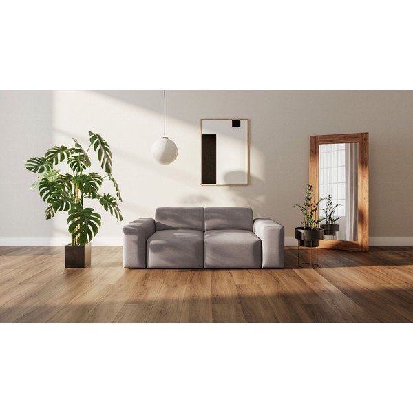 Sofa pilkos spalvos 205 cm Fluvio – MESONICA-image-1
