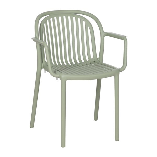 Žalios spalvos iš plastiko valgomojo kėdė Alia – Ixia