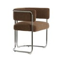 Rudos spalvos iš metalo valgomojo kėdė su porankiais Adante – Light & Living