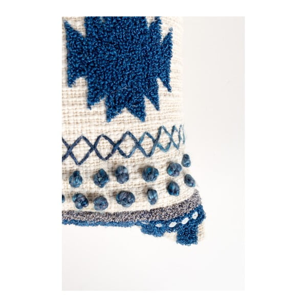 Mėlyna pagalvėlė su "Zuiver Sala" užpildu, 65 x 30 cm-image-3