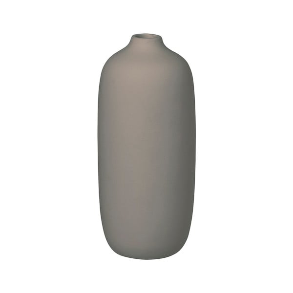 Pilka keraminė vaza Blomus Ceola, aukštis 18 cm