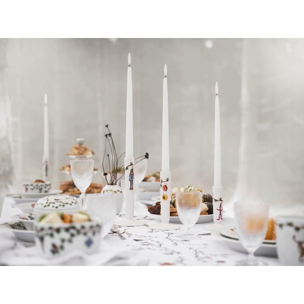 Balta keraminė kalėdinė žvakidė Kähler Design Hammershøi, aukštis 16 cm-image-1