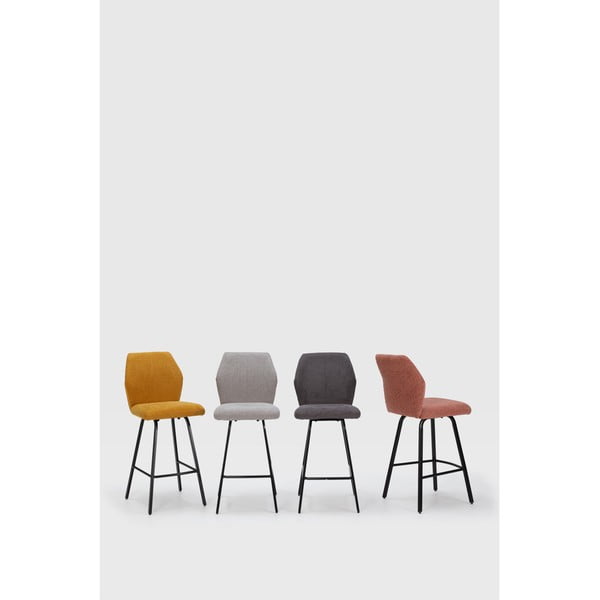 Šviesiai pilkos spalvos baro kėdės, 4 vnt., 65 cm Bei - Marckeric-image-1