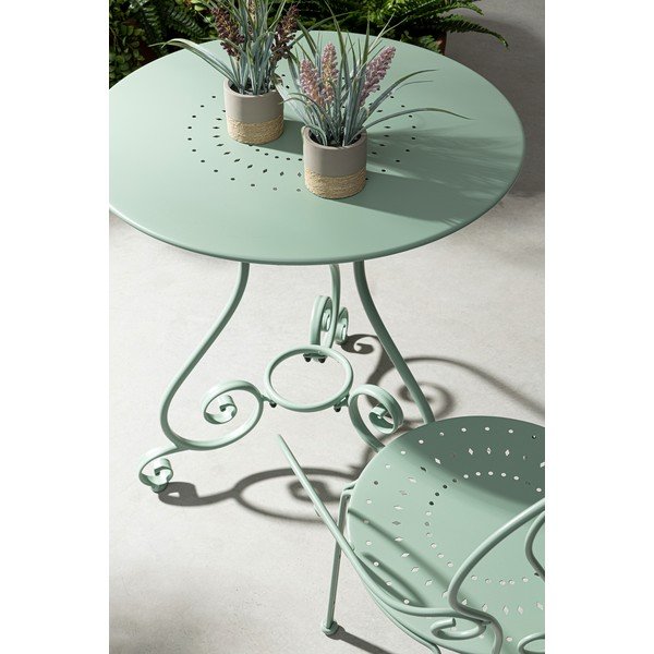 Iš plieno apvalios formos sodo šoninis staliukas ø 70 cm Etienne – Bizzotto-image-2