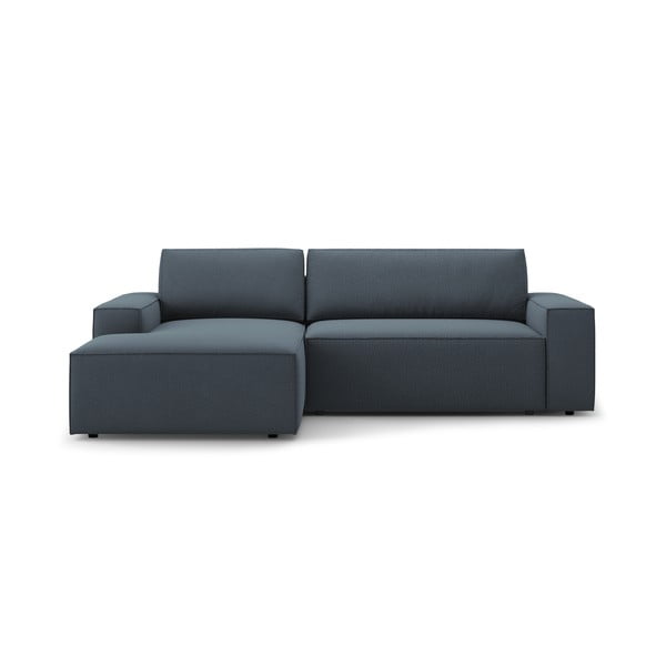 Sulankstoma kampinė sofa mėlynos spalvos (su kairiuoju kampu) Jodie – Micadoni Home