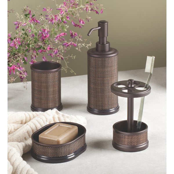 Rudas dantų šepetėlio indas iDesign Twillo-image-1