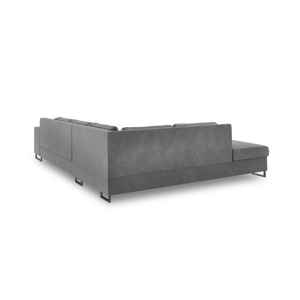 "Cosmopolitan Design" San Diego pilka sofa lova, kairysis kampas-image-3
