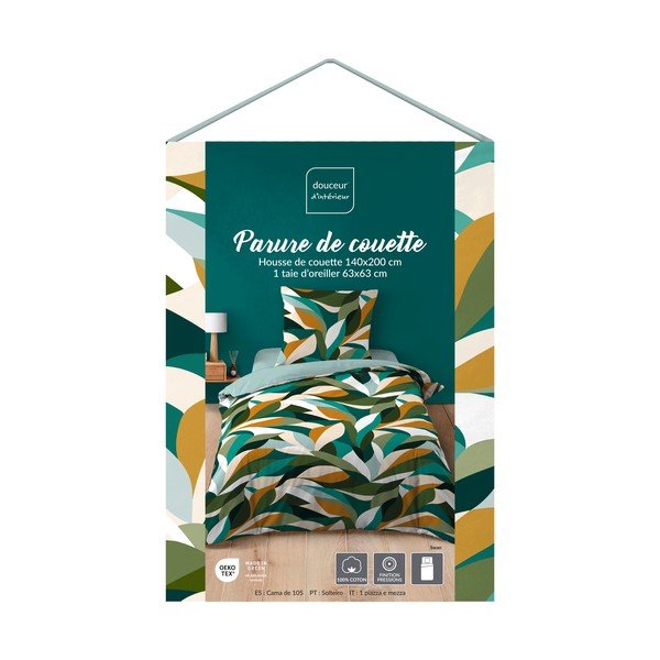 Iš medvilnės viengulė patalynė 140x200 cm Swan – douceur d'intérieur-image-1