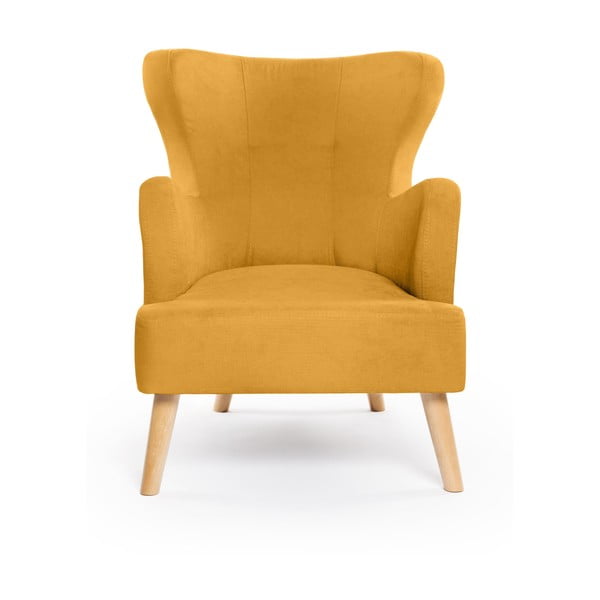 Krėslas garstyčių spalvos su atlošu Noemye – Bonami Selection-image-2