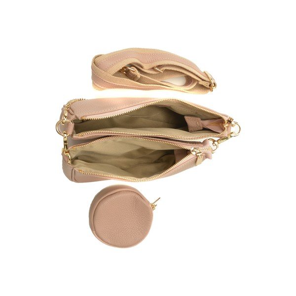 Rožinė moteriška odinė rankinė Luisa Vannini Emilia-image-4