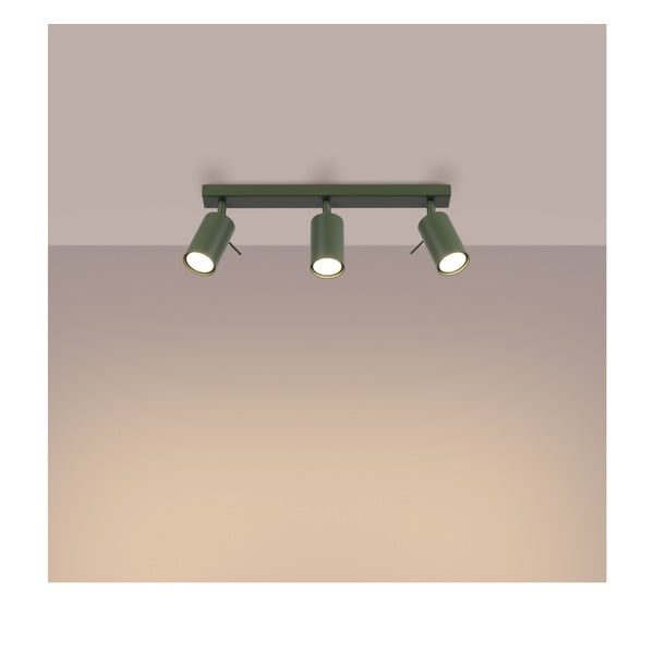 Žalios spalvos taškinis šviestuvas 6x45 cm Etna – Sollux-image-2