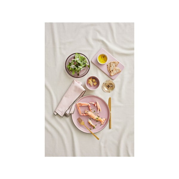 Šviesiai rožinis molinis serviravimo padėklas Bitz, 22 x 12,8 cm-image-2