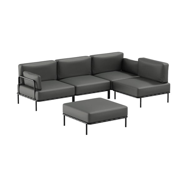 Sodo modulinė sofa tamsiai pilkos spalvos 234 cm Salve – Sit Sit