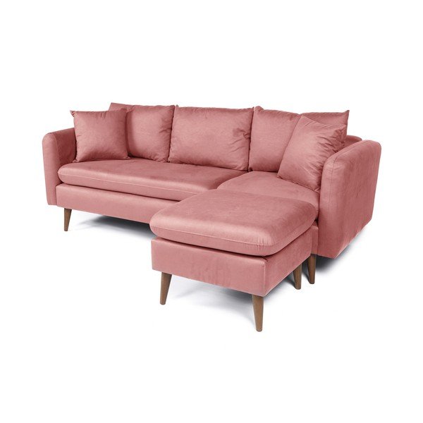 Sofa šviesiai rožinės spalvos 215 cm Sofia – Balcab Home-image-3