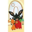 Iš medvilnės vaikiškas rankšluostis 70x140 cm Bing "Hoppity" – Jerry Fabrics