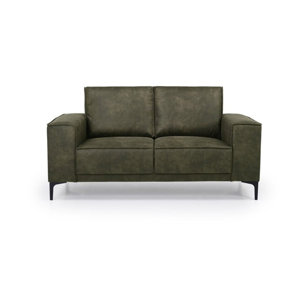 Iš dirbtinės odos sofa žalios spalvos 164 cm Copenhagen – Scandic