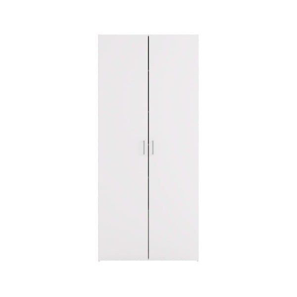 Balta dviejų durų spinta "Evegreen House Home", aukštis 175,4 cm