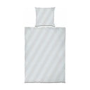 Iš satino medvilnės viengulė patalynė šviesiai pilkos spalvos/smėlio spalvos 140x200 cm Diagonal – Mette Ditmer Denmark