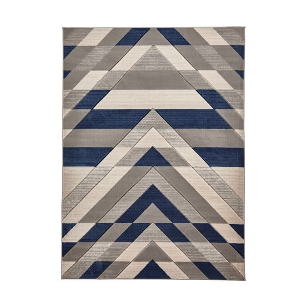 Pilkos ir mėlynos spalvos kilimas Think Rugs Pembroke, 80 x 150 cm