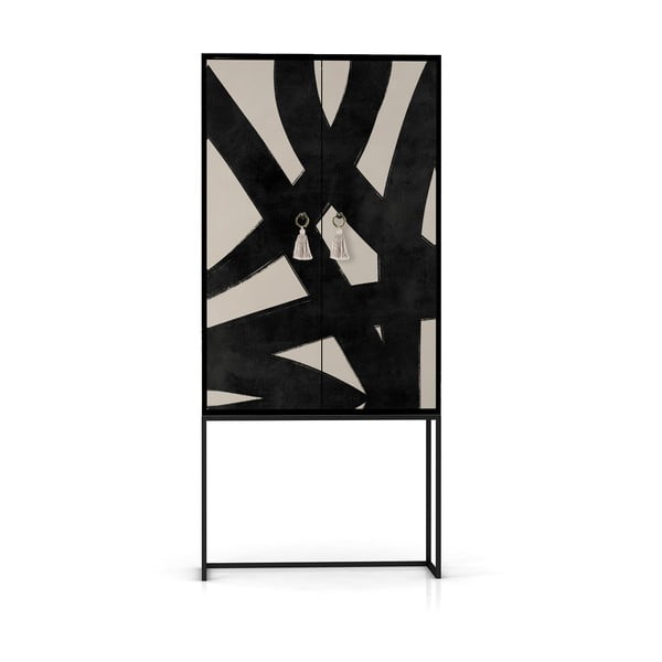 Spintelė juodos spalvos/smėlio spalvos 75x164,5 cm Alva – Really Nice Things