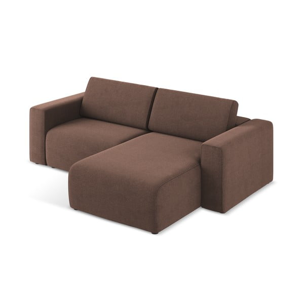 Rožinės spalvos kampinė sofa (su dešiniuoju kampu) Kalea – Makamii-image-3