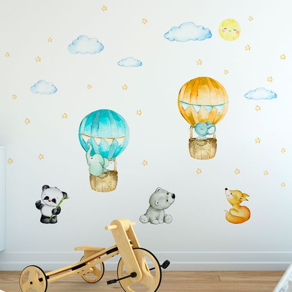 Vaikiški sienų lipdukai Ambiance Balloons and Stars-image-1