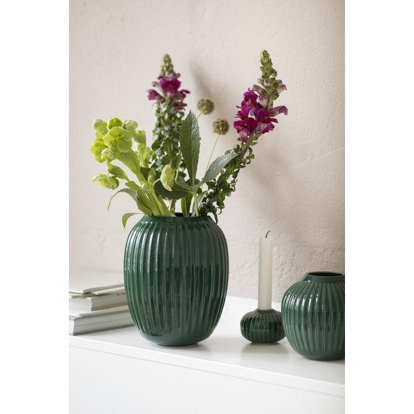 Žalia akmens masės vaza Kähler Design Hammershoi, aukštis 20 cm-image-3