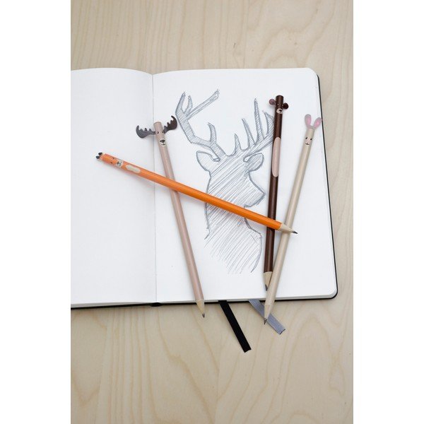 4 "Kikkerland Woodland" pieštukų rinkinys-image-1