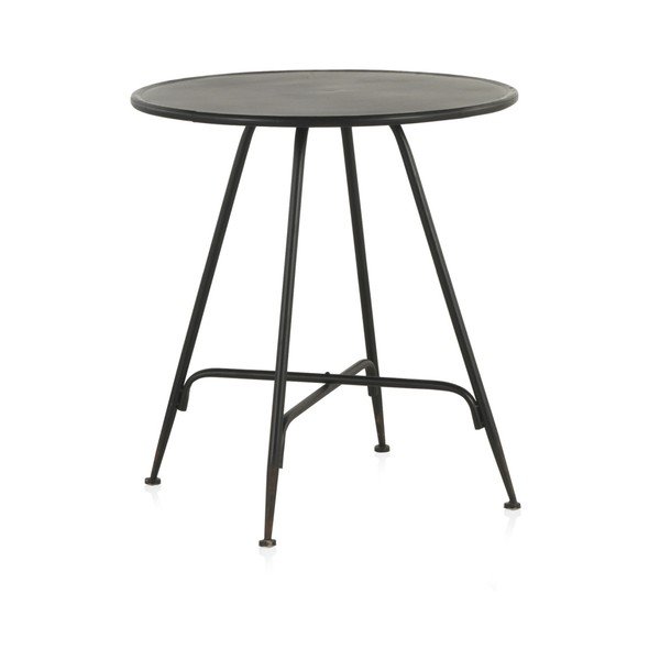 Juodos spalvos metalinis baro stalas Geese Industrial Style, aukštis 75 cm