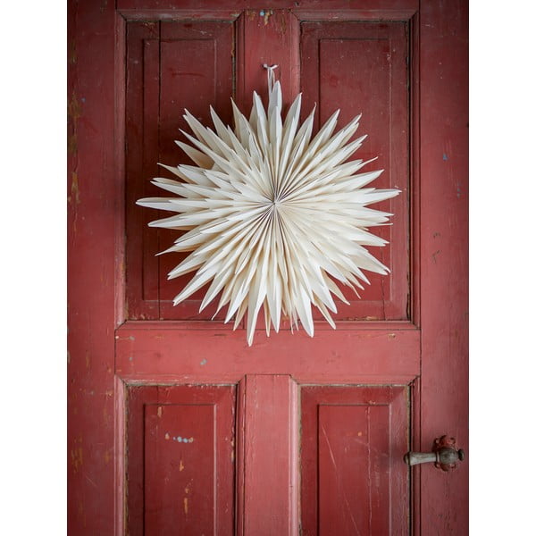 Baltos spalvos pakabinama šviečianti dekoracija ø 50 cm Elijas – Bloomingville-image-2