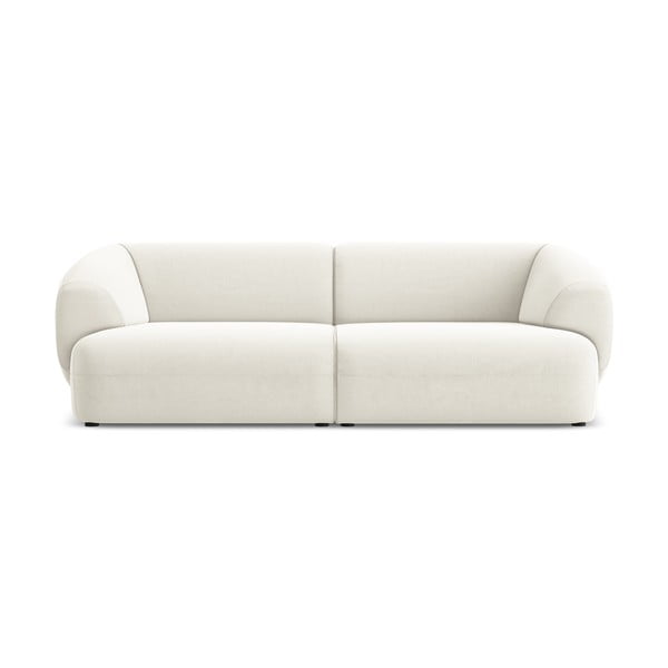 Baltos spalvos iš velveto sofa 232 cm Moana – Makamii