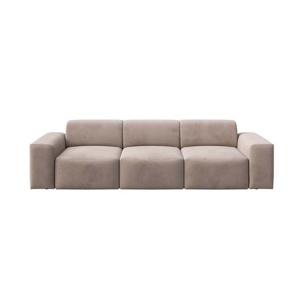 Smėlio spalvos iš kordinio velveto sofa 285 cm Villet – Rodier
