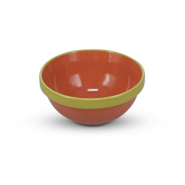 Žalios spalvos/oranžinės spalvos iš akmens masės mažas dubuo 710 ml Duo – ONA