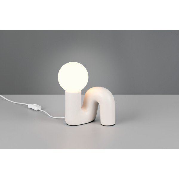 Dramblio kaulo spalvos iš keramikos stalinis šviestuvas (aukštis 21,5 cm) Quinn – Reality-image-1