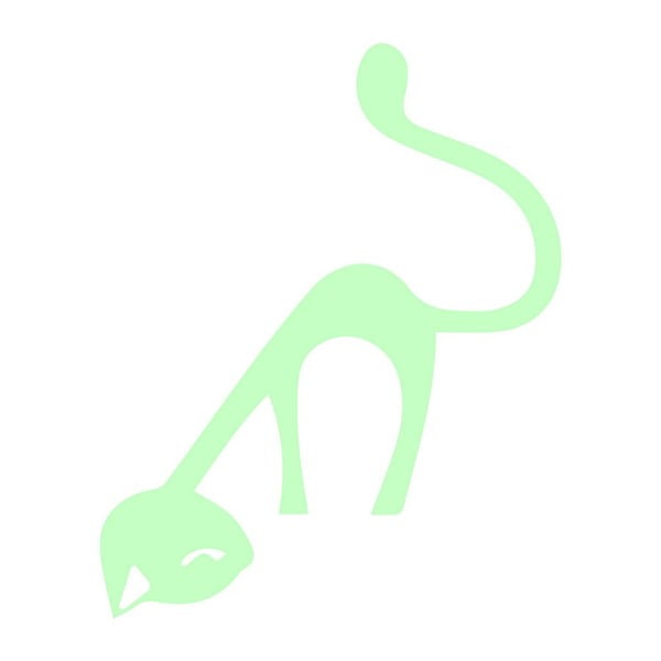 Tamsoje šviečiantis lipdukas Ambiance Cute Cat-image-1