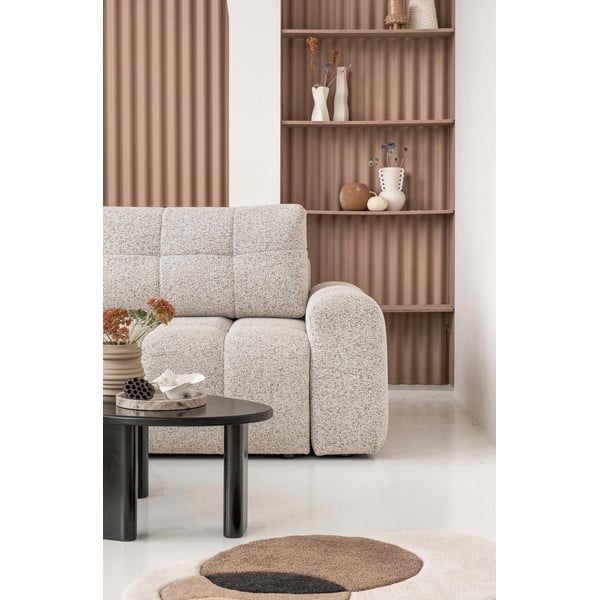 Smėlio spalvos sulankstoma/su sandėliavimo vieta modulinė kampinė sofa (su kairiuoju kampu) Lulu – Miuform-image-3