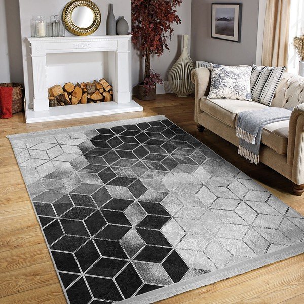 Pilkas kilimas 80x150 cm - Mila Home-image-1