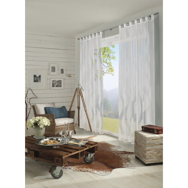 Balta užuolaida 245x140 cm Scherli - Gardinia-image-2