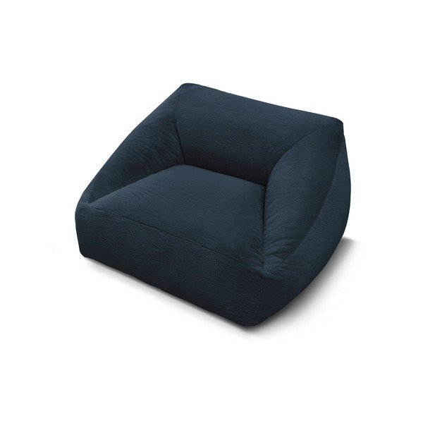 Tamsiai mėlynos spalvos sėdmaišis iš dirbtinio kailio Lilibet – Bobochic Paris-image-3