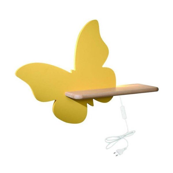 Geltonas vaikiškas šviestuvas Butterfly - Candellux Lighting