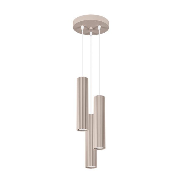 Taupe spalvos iš metalo kabantis šviestuvas ø 19,5 cm Gleam – Sollux