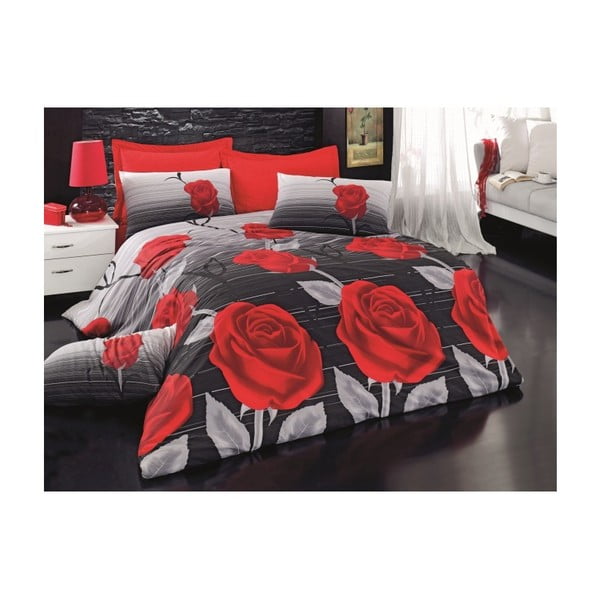 Raudonos spalvos patalynė dvigulei lovai "Dream", 200 x 220 cm