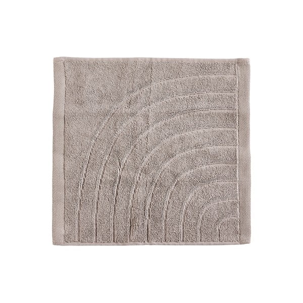 Pilkai smėlinės spalvos iš frote audinio iš medvilnės rankšluostis 30x30 cm Time – Zone-image-1