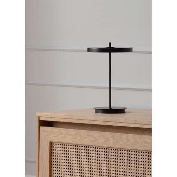 Juodos spalvos iš metalo stalinis šviestuvas LED (aukštis 31 cm) su metaliniu gaubtu Asteria Move – UMAGE-image-3