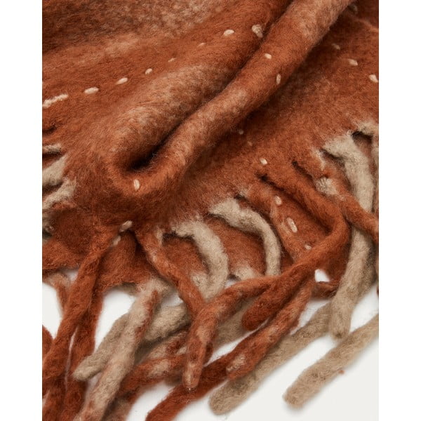 Antklodė ir pledas iš vilnos/iš mišraus pluošto 130x170 cm Mayela – Kave Home-image-1