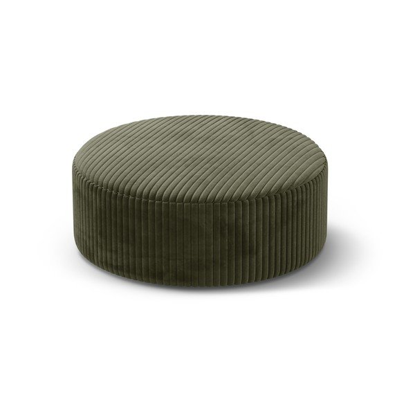 Žalios spalvos iš kordinio velveto pufas Dia – Micadoni 