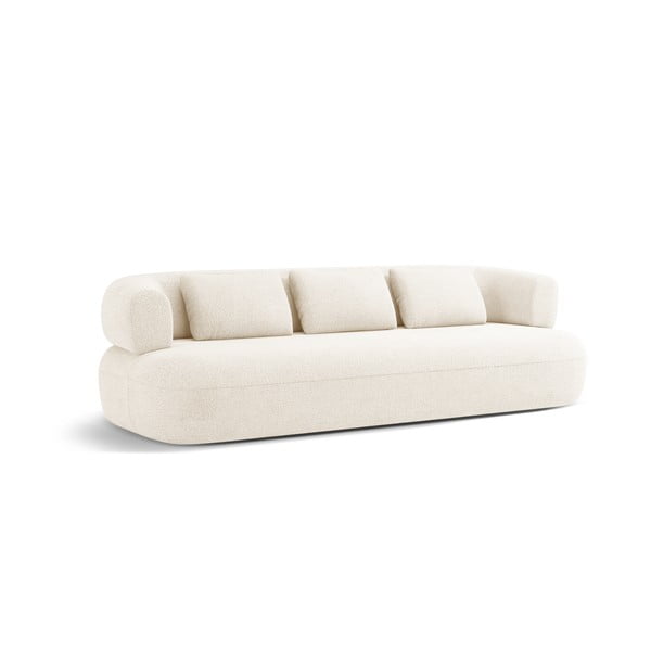 Iš boucle sofa smėlio spalvos 226 cm Jenny – Micadoni Home-image-2