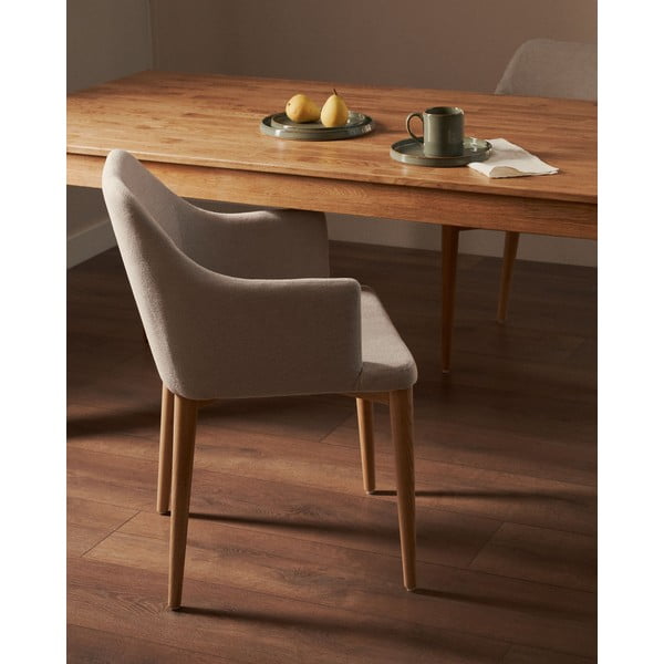 Ąžuolinis valgomojo stalas Kave Home, 140 x 90 cm-image-2